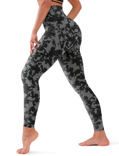 Bluemaple High Waisted Leggings for Women - Tummy Control Pants Non See Through Workout Soft Yoga Pants for Running Plus Size