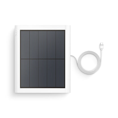 Ring Solar Panel (2nd Generation), 4W for Outdoor Cam Plus, Outdoor Cam (Stick Up Cam), Stick Up Cam Pro, Spotlight Cam Plus, Spotlight Cam Pro - White
