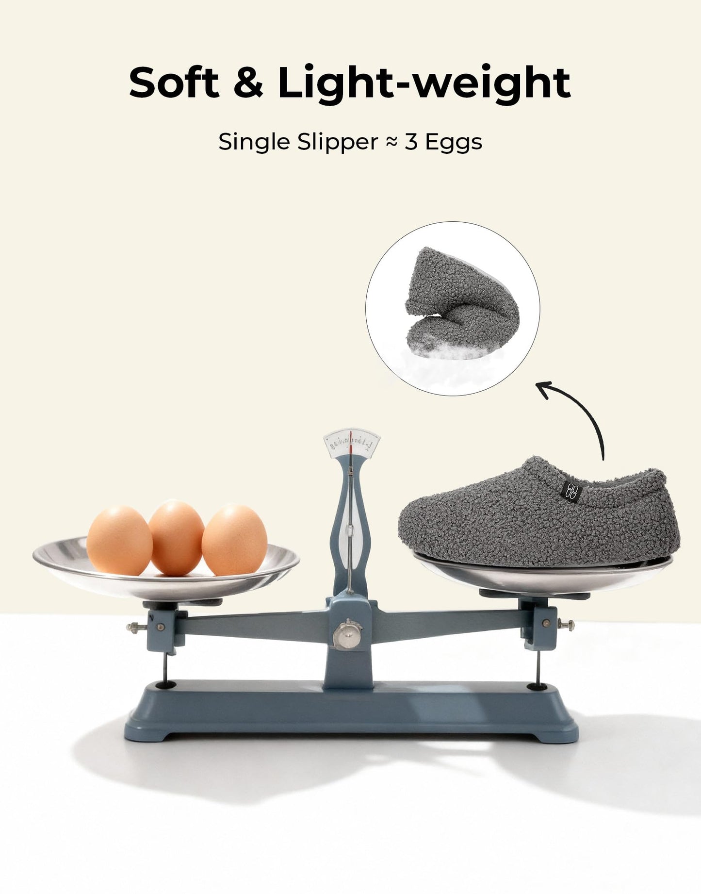 HomeTop Women's Fuzzy Curly Fur Memory Foam Loafer Slippers with Polar Fleece Lining