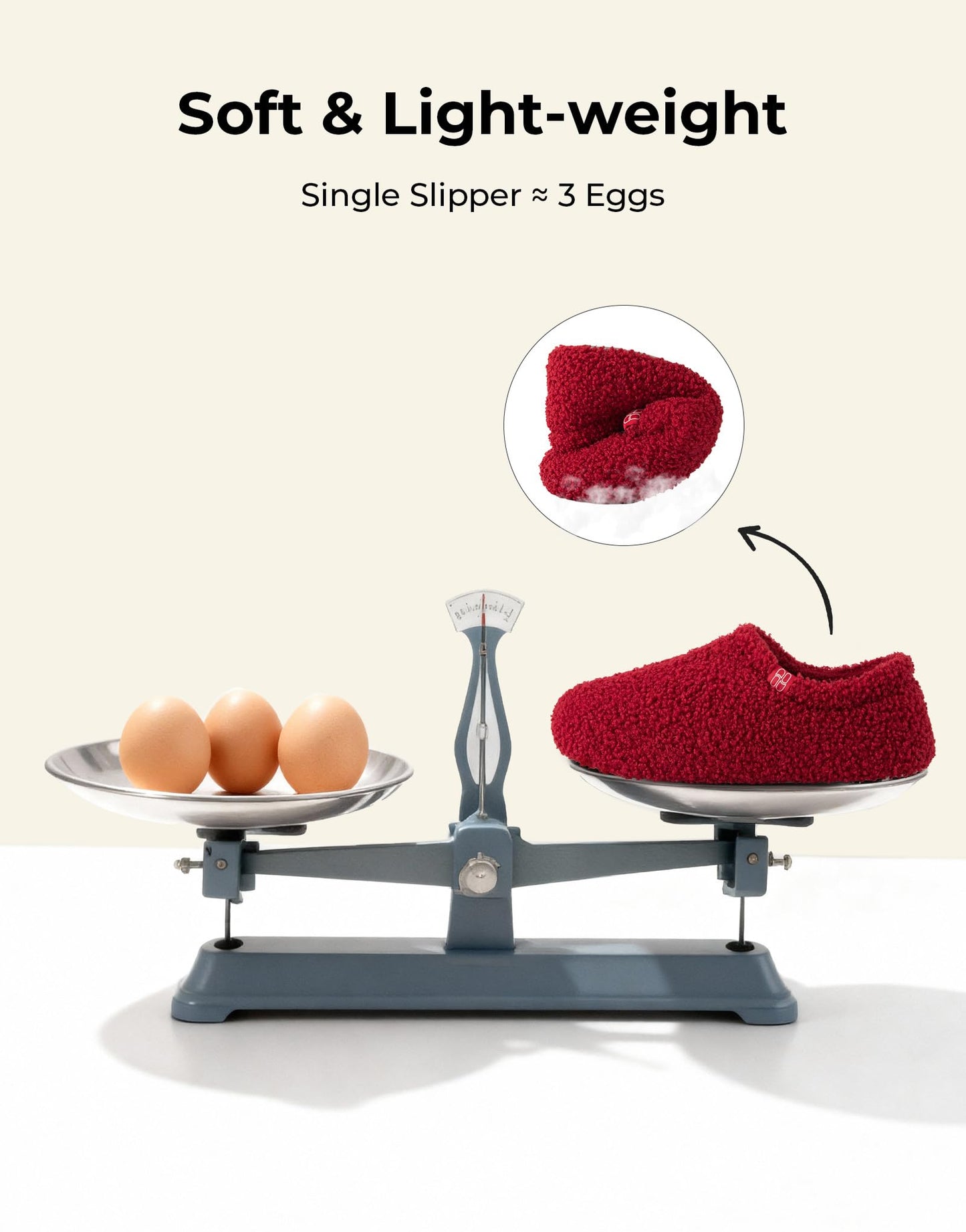 HomeTop Women's Fuzzy Curly Fur Memory Foam Loafer Slippers with Polar Fleece Lining